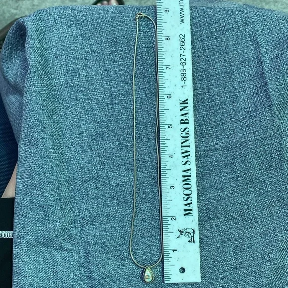 Sterling Silver Necklace and Opal Teardrop Pendant - Picture 13 of 17